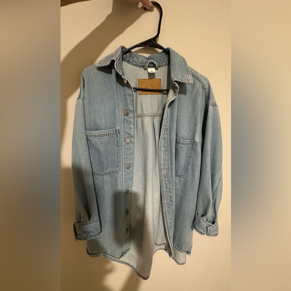 H&M Oversized Light Blue Jean Jacket